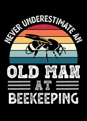 Old Man at Beekeeping