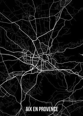 Aix En Provence dark map