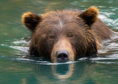 Grizzly Reflection