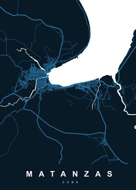 MATANZAS Map CUBA