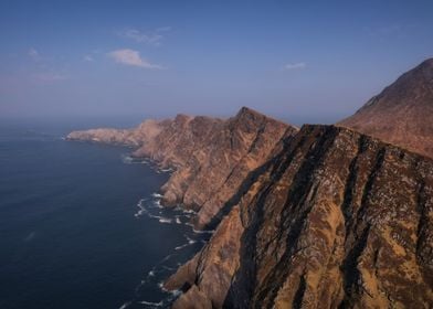 Scenic cliffs at sunrise