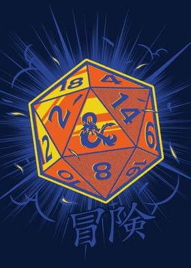 'D&D D20' Poster by Dungeons and Dragons | Displate