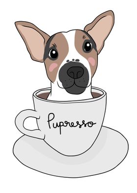 Jack Russell coffee cup 