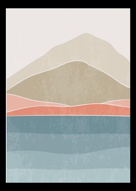 Modern minimalist mountain