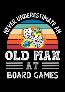 Old Man at Board games