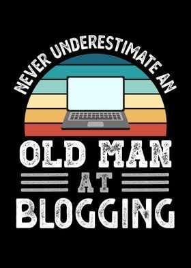 Old Man at Blogging