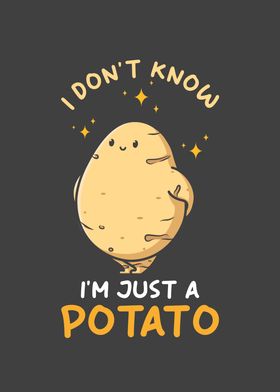 Cute Potato Art Print