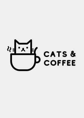 Cats And Coffee Minimalism