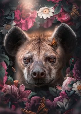 Floral Hyena