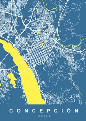 CONCEPCION Map CHILE