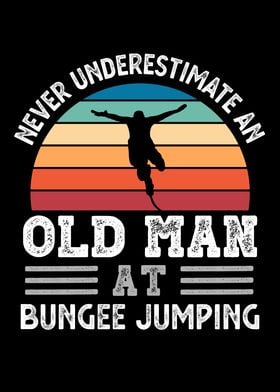 Old Man at Bungee Jumping