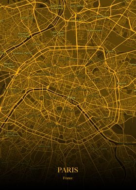 Paris Gold Maps