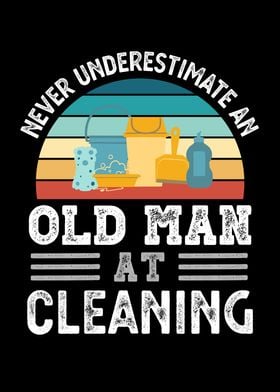 Old Man at Cleaning