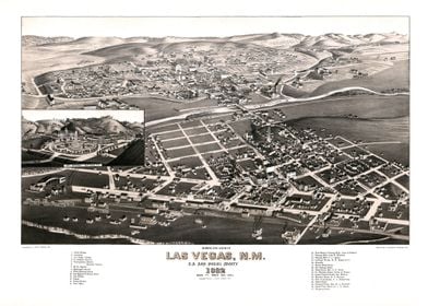 Map of Las Vegas mexico