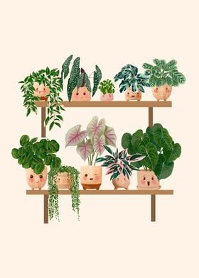 Happy Plants Club Shelf