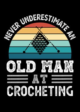 Old Man at Crocheting