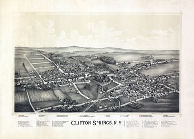 Map of Clifton Springs