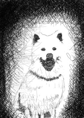 Dog Scribble Art