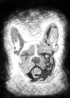 Dog Scribble Art