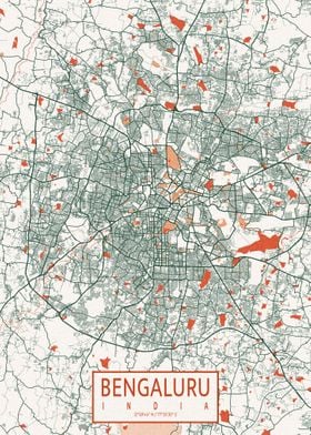 Bangalore Map Bohemian