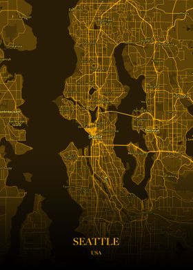 Seattle Gold Map