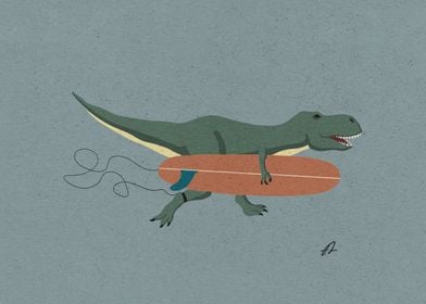Surfing T Rex