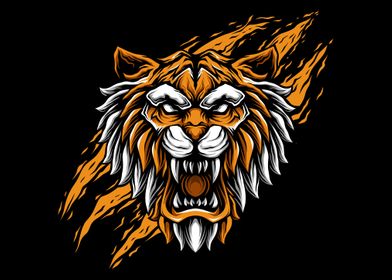Anggry Tiger Poster
