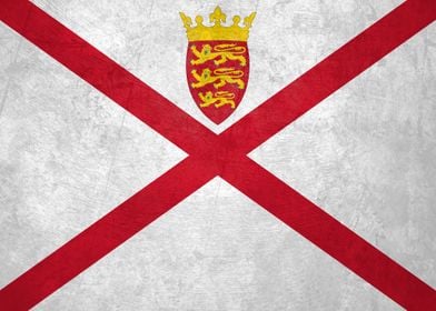 Flag of Jersey on Wall