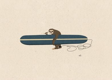 Surfing Sloth