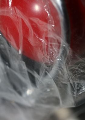 Plastic bag abstract macro