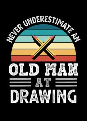 Old Man at Drawing Fathers