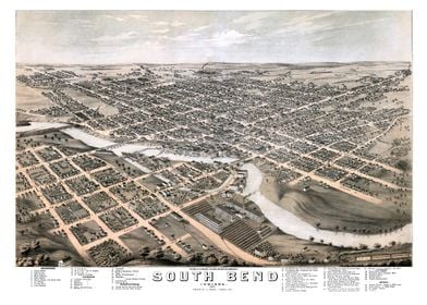 Map of South Bend  