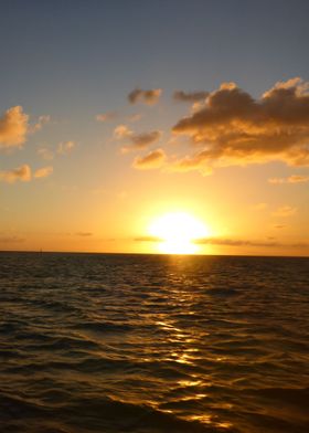 Sunset on Sea