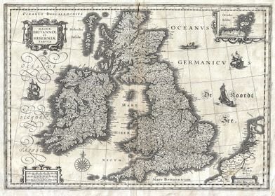 Map of the British Isles 