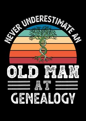 Old Man at Genealogy