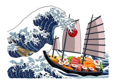 Japanese Tsunami sushi boa