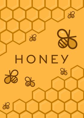 Honey Bee HoneyComb