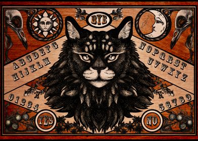 Maine Coon Ouija Board