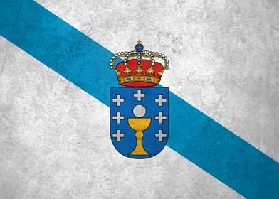 Flag of Galicia on Wall