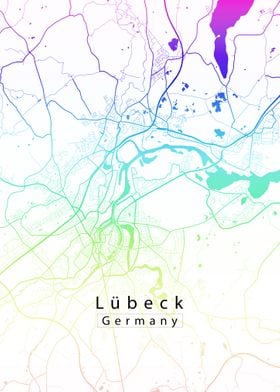 Luebeck City Map