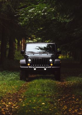 Jeep Wrangler in nature