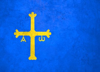 Flag of Asturias on Wall