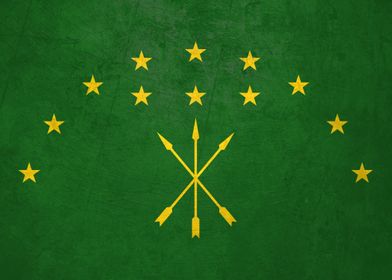 Flag of Adygea on Wall