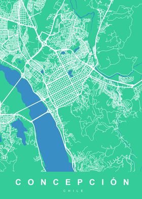 CONCEPCION Map CHILE