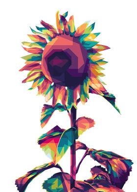 Sunflower Pop Art