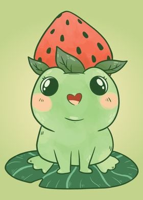 Cute Strawberry Frog