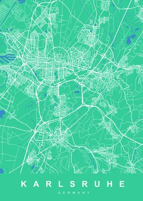 KARLSRUHE Map GERMANY