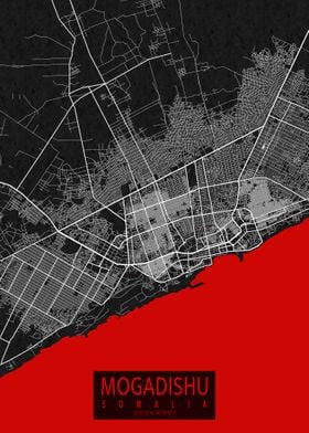 Mogadishu Map Oriental