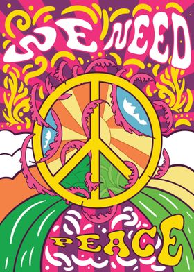 We need Peace Hippie Image