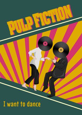 Pulp fiction retro style